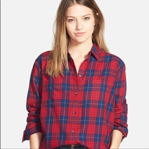 Madewell Tops - Madewell Edina Plaid Shirt
